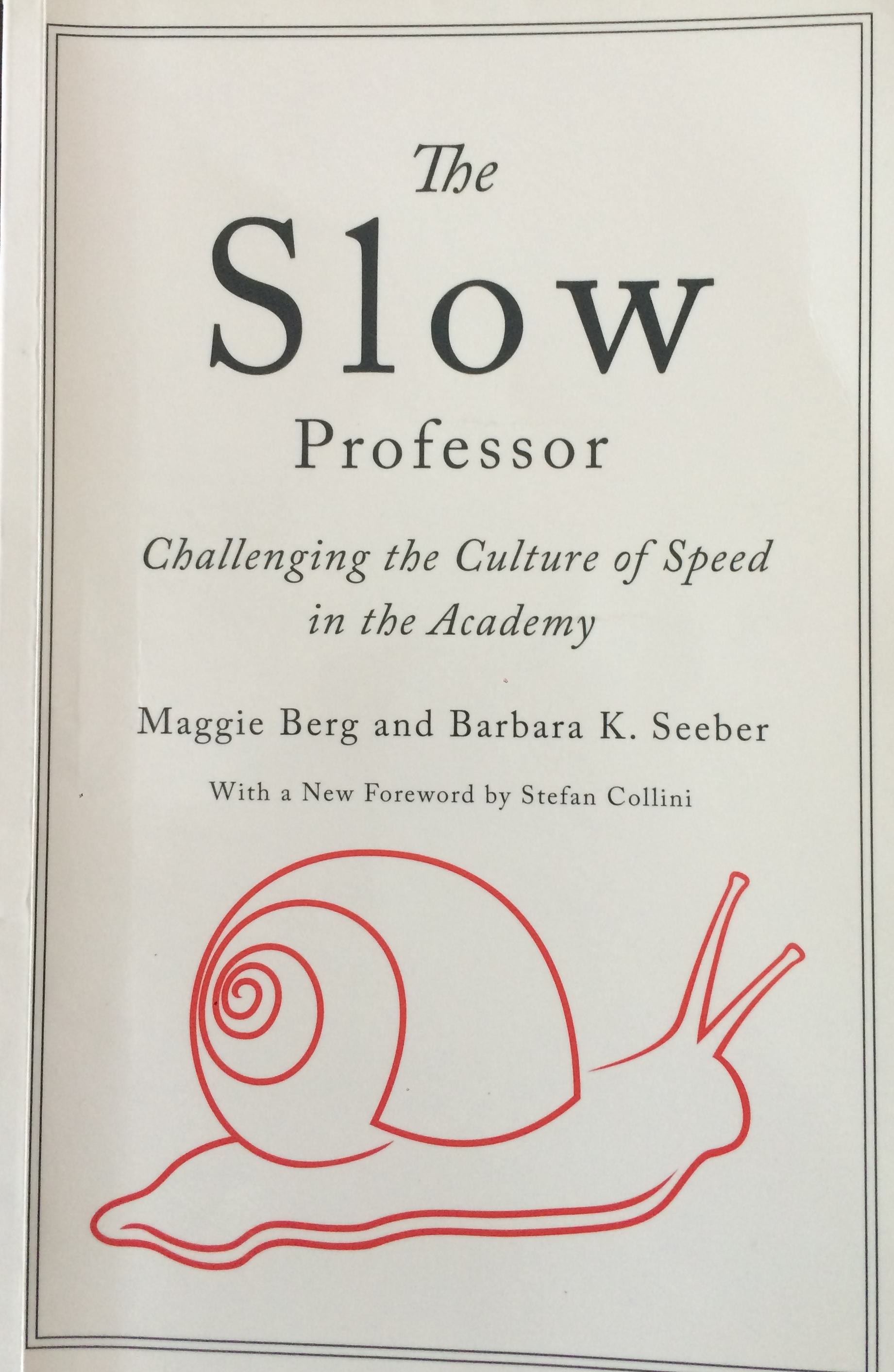 The slow professor: challenging the culture of speed in the Academy